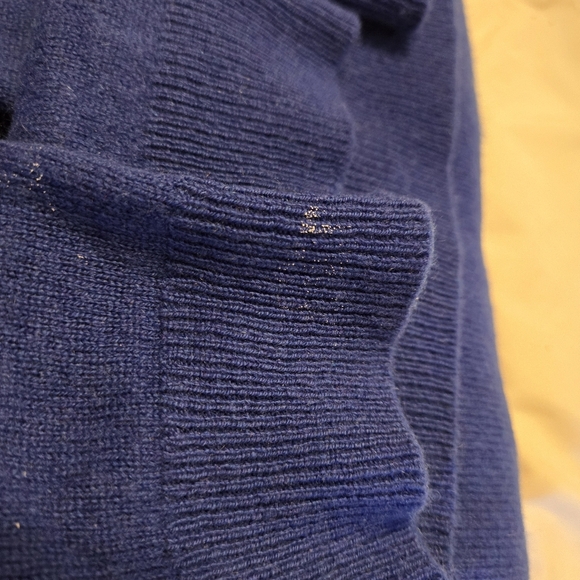 ANTONIO MELANI CAMERON SWEATER 100% CASHMERE PULLOVER CREW NECK ULTRA BLUE SZ M - Picture 9 of 10